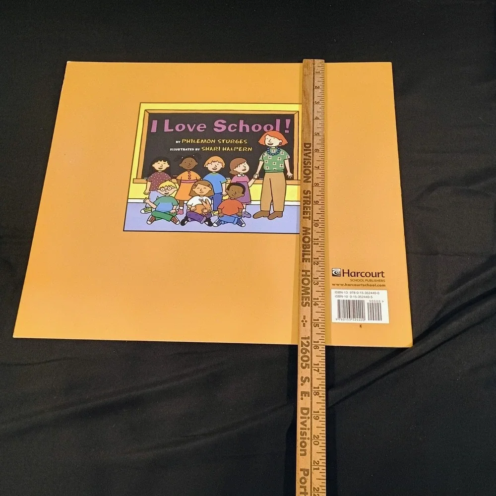 I Love School! Philemon Sturges Shari Halpern Harcourt Oversized Paperback Book